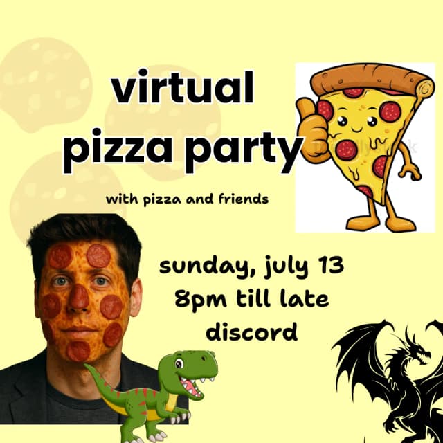 Virtual Pizza Party